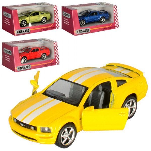 Машина метал 2006 Ford Mustang GT інерція коробка KT5091FW kinsmart