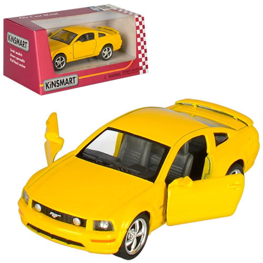 Машина метал 2006 Ford Mustang GT двері відчин гумові колеса інерція  коробка16*8*7см KT5091W kinsmart