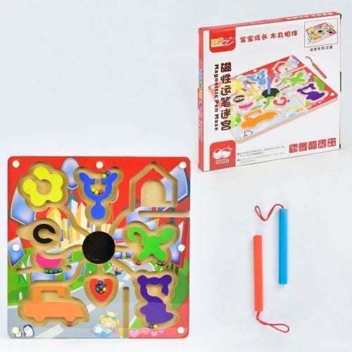 Дерево логіка  Лабіринт на магнітах у коробці 29*29*3см C31327 Китай