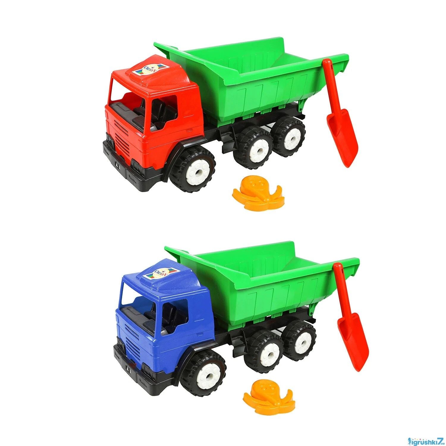 Машина Лідер Самосвал з лопатою пасочка в пакеті 61*25*30см 143 оріон