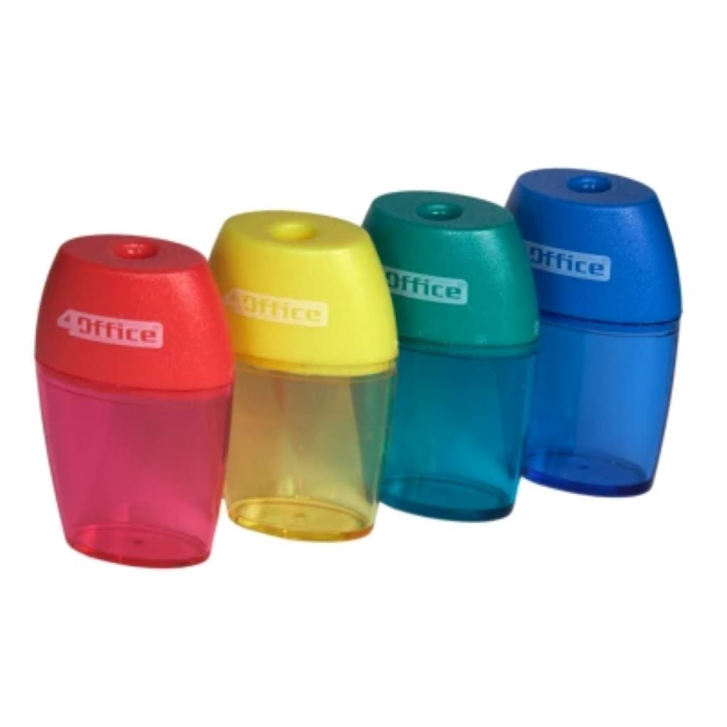 Точилка пластикова з контейнером мікс кольорів 4-345 Office