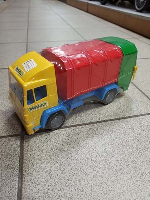 Машина Mini truck сміттевоз рухливі деталі 39211 wader