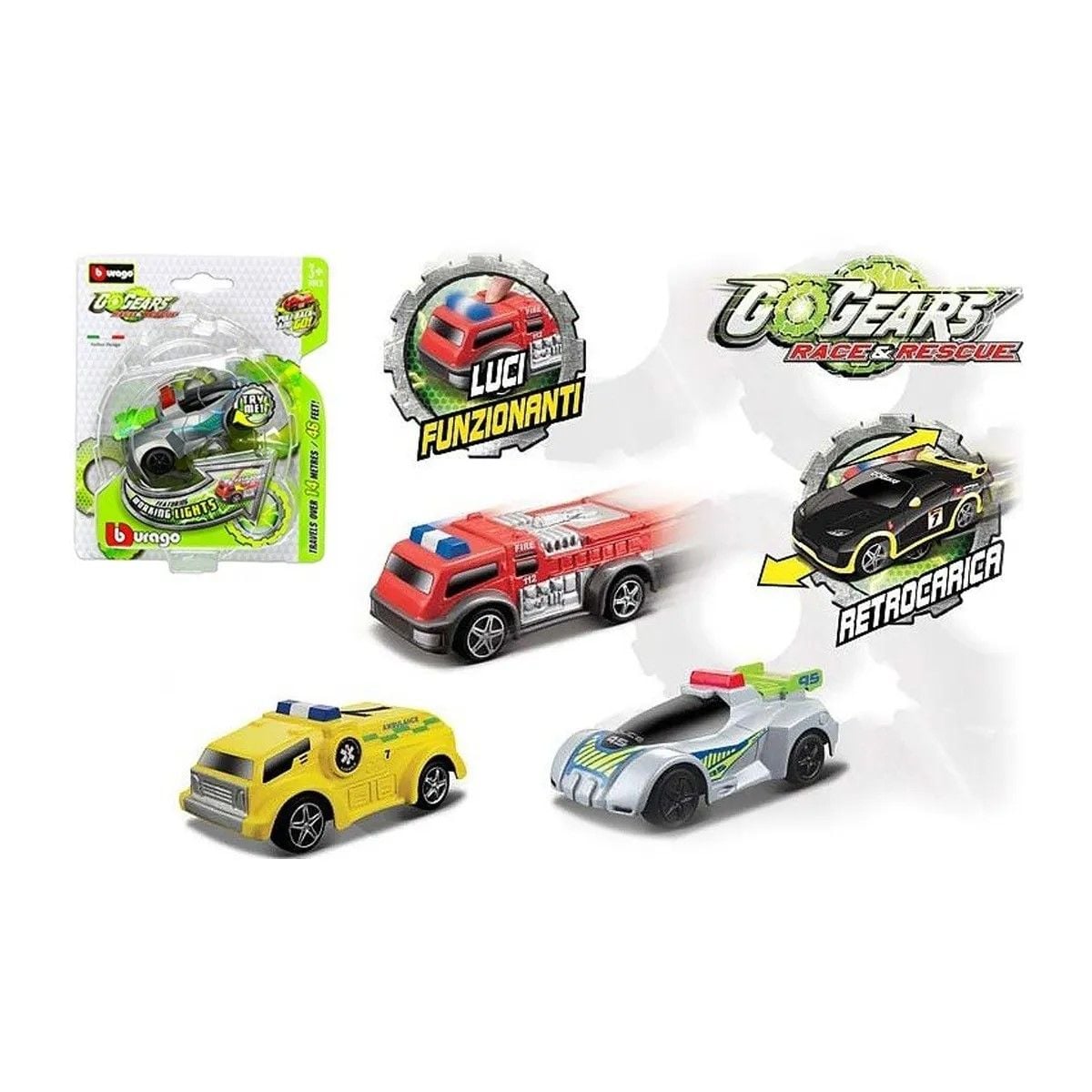 Машинка Спецслужб,світло,інерція на планшеті 18-30350 BURAGO