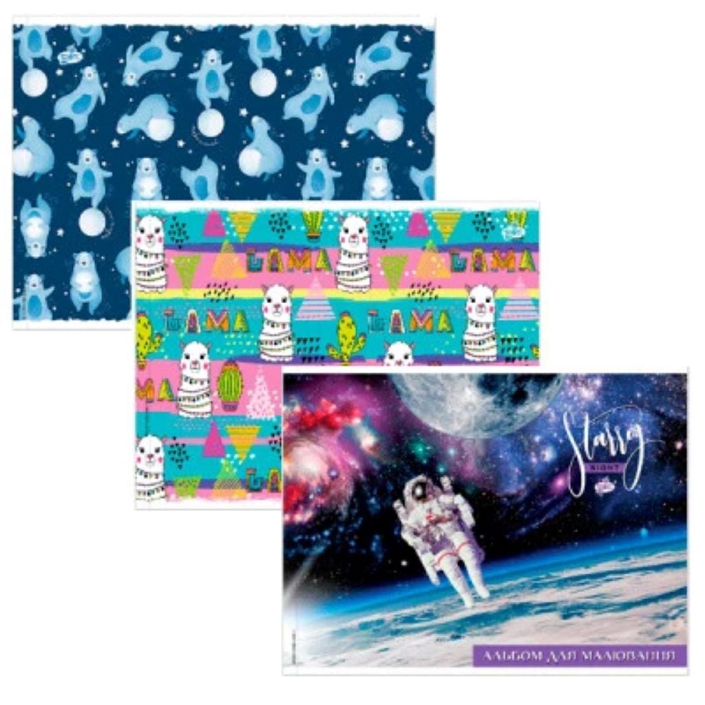 Альбом для малювання 12арк А4 скоба мікс видів АВ-12 Бріск