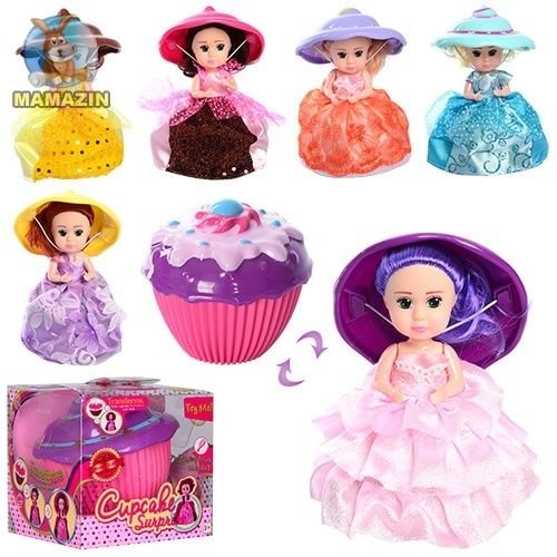 Кукла "Cupcake" Кекс трансформер запах в блистері10*10*10см LM2349A Китай