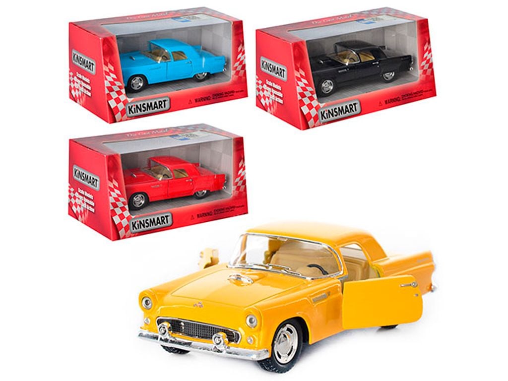 Машина металева 1955 Ford Thunderbird інерція в коробці 16*8*7см KT5319W Kinsmart