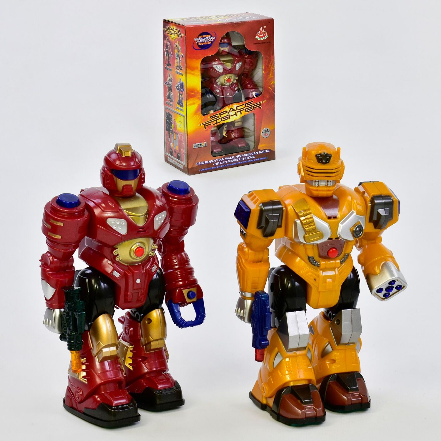 Робот на батарейках  муз.свет в коробке 26*9*17см 28108A Китай