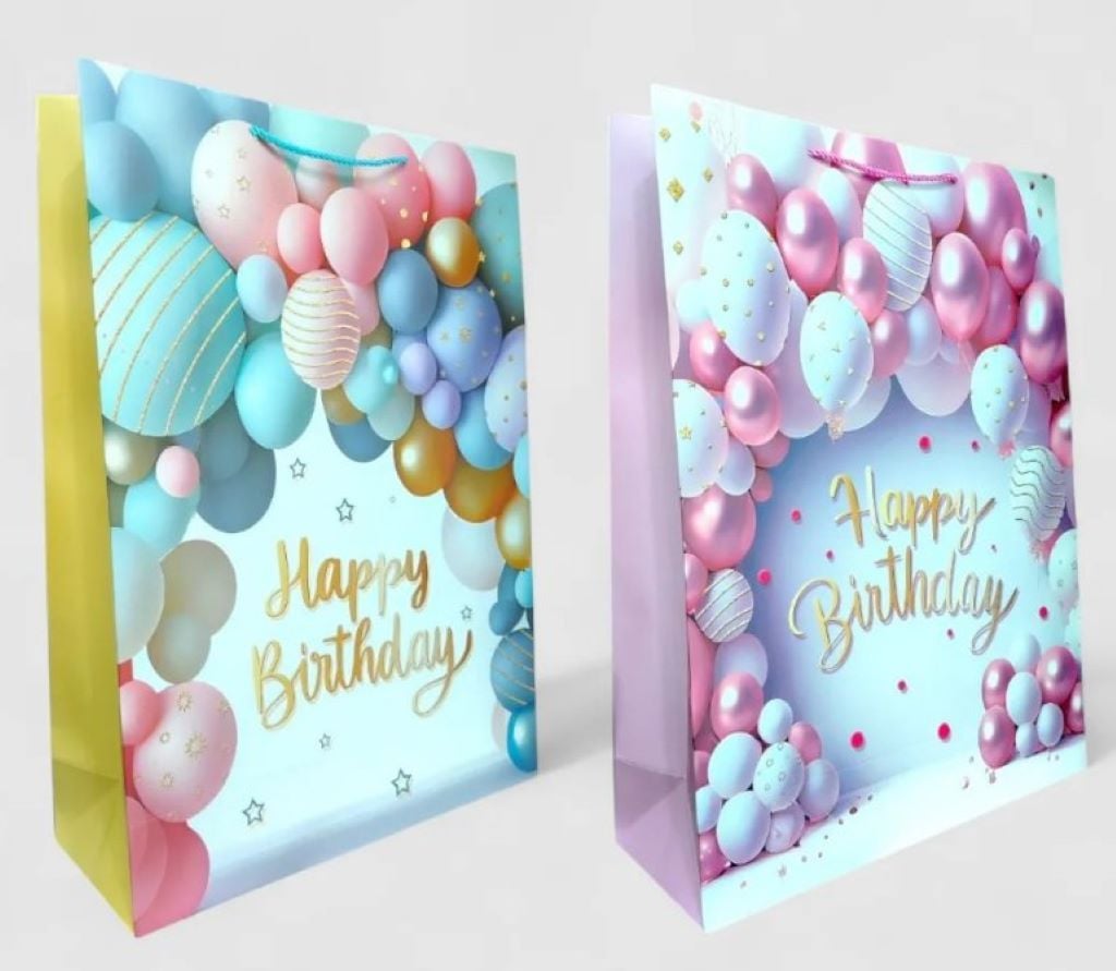 Пакет подар Happy Birthday 40*55*15см вертикальний BL2502-159 Китай