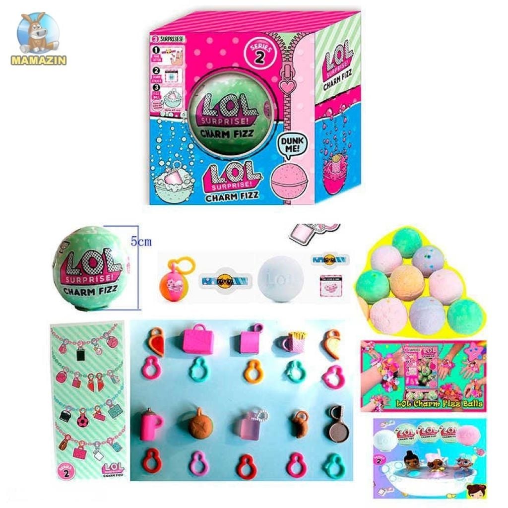 Прикраса для ляльки типу LOL в соляній бомбочці в коробці 10,5*10*5см 21482 Китай