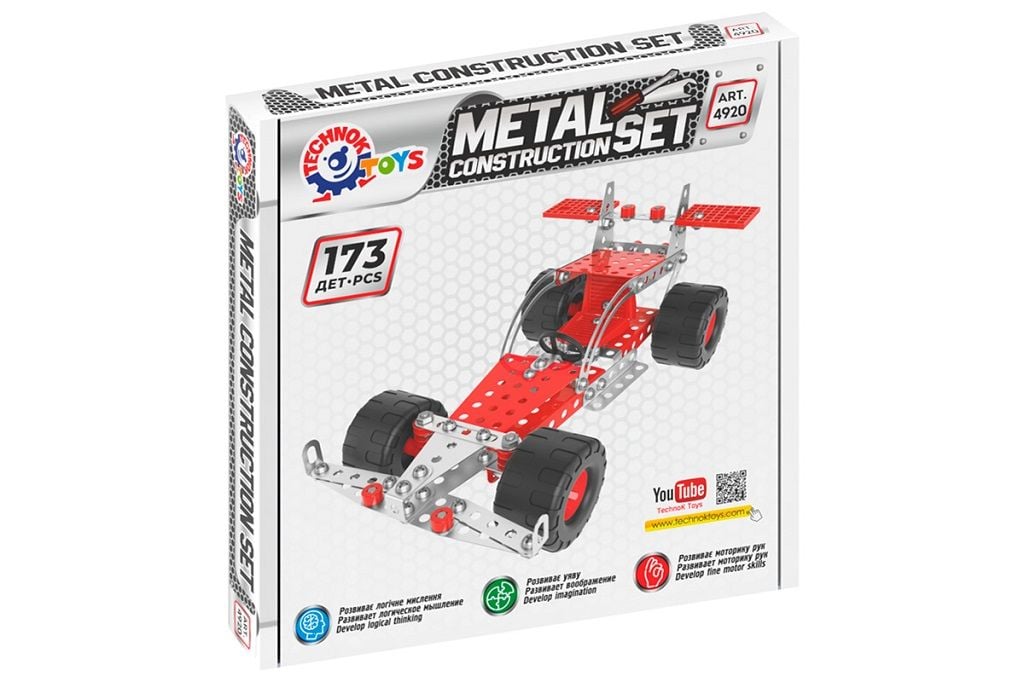 Конструктор металевий 173дет Авто-Дакар в коробці 19*19*3,5см 4920 технок