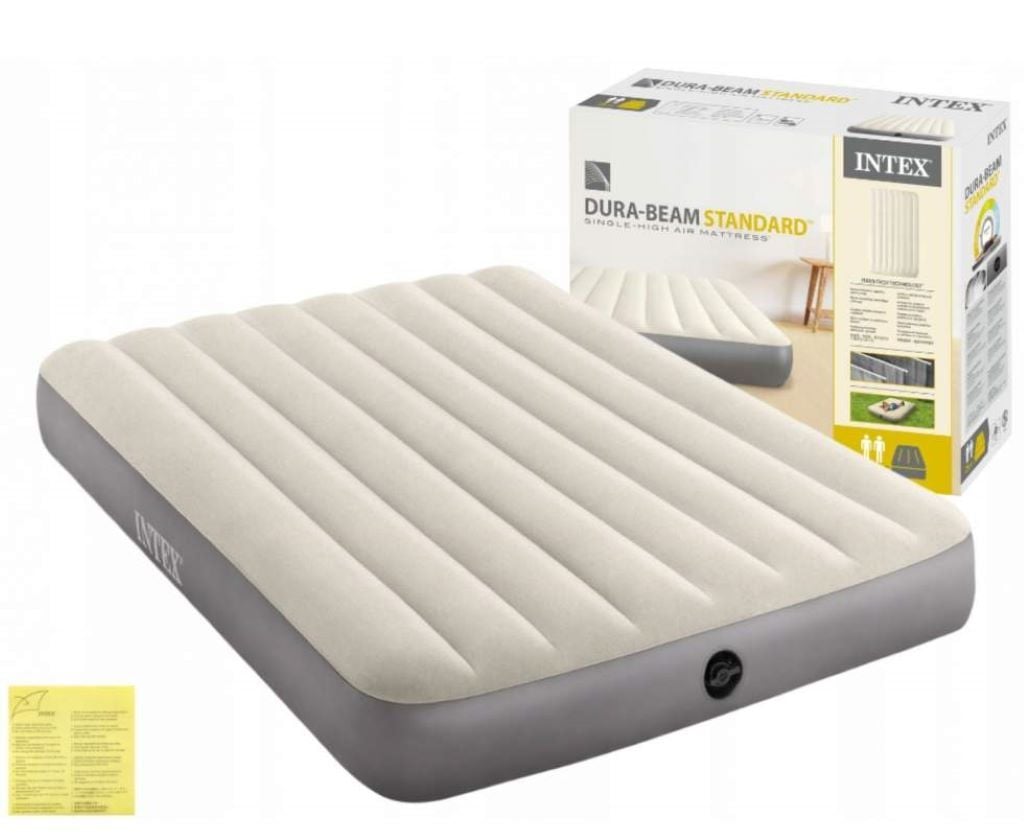 Матрас велюровый  191*137*25см в коробке 64102 intex