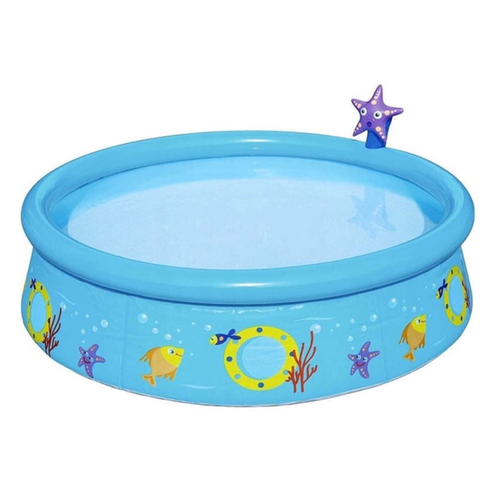 Басейн 1,52*38см круглий з фонтаном у коробці 57326 bestway