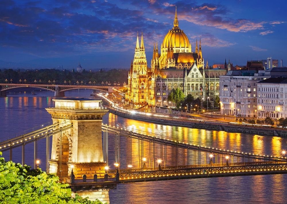 Пазли 2000ел Будапешт у сутінках 92*68см в коробці 40*27*5,5см С-200405 Castorlend