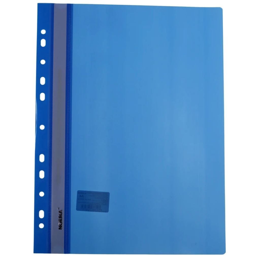 Папка А4 швидкозшивач з перфорацією синя 5262-06 Norma