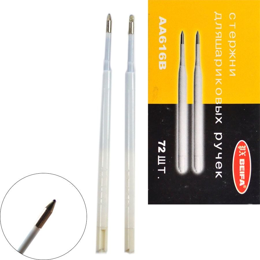 Стрижень кульковий об'ємний пластик синій 8-437/AA616B Beifa