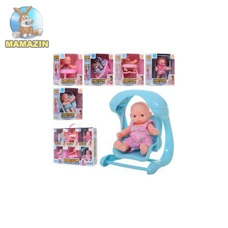 Пупс  вініл 10см з меблями в коробці 14*10,5*9см 8823A Китай