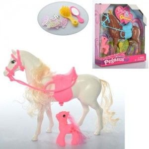 Кінь 2шт. 24 и 7см з аксесуарами у коробці 25*28*6,5см B360-1-2 Китай