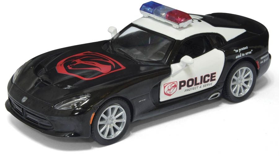 Машина метал 2013 SRT Viper GTS Police відкрив двері коробка 16.5*8*7.5cм KT5363WP kinsmart