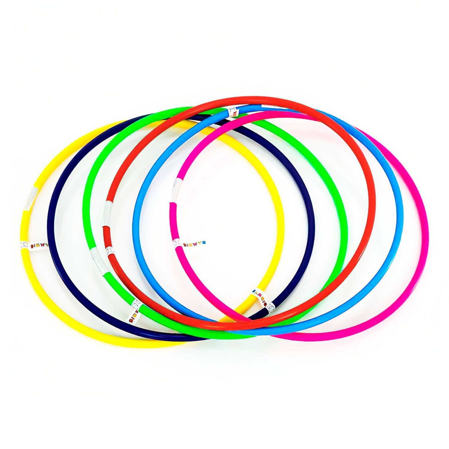 Обруч спортивний 95см мікс кольорів пластик 0179 bamsic
