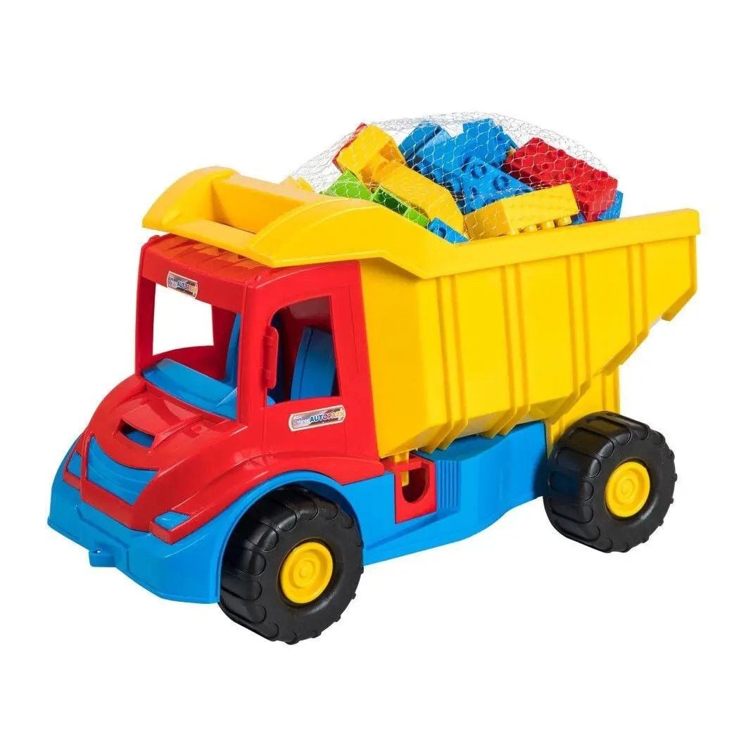 Машина Multi truk грузовик с конструктором в сітці 39221 wader