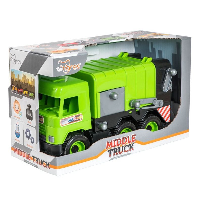 Машина пластик Middle truck сміттевоз 40см у коробці 40*16*20 см 39484 wader