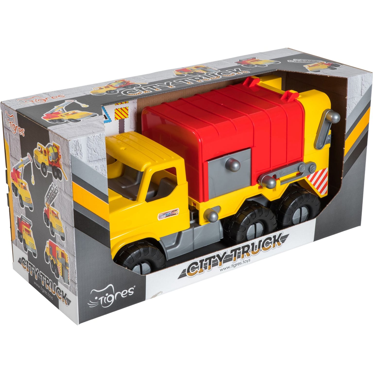 Машина пластик City truck мусоровоз 40см в коробці 39369 wader