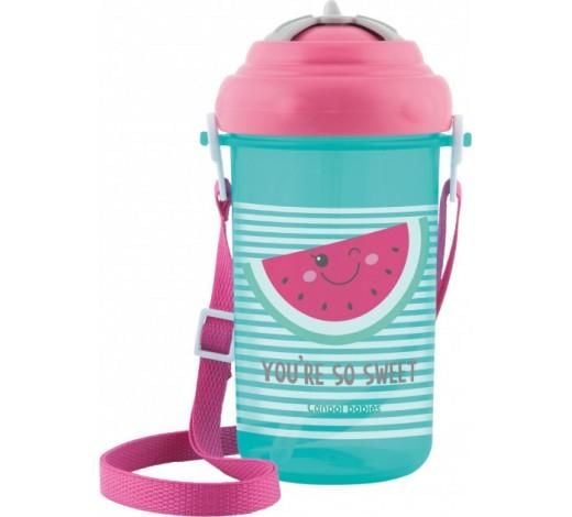 Поїльник зі складною трубочкою селіконовою 400мл So Cool рожева 4/102_pin canpol