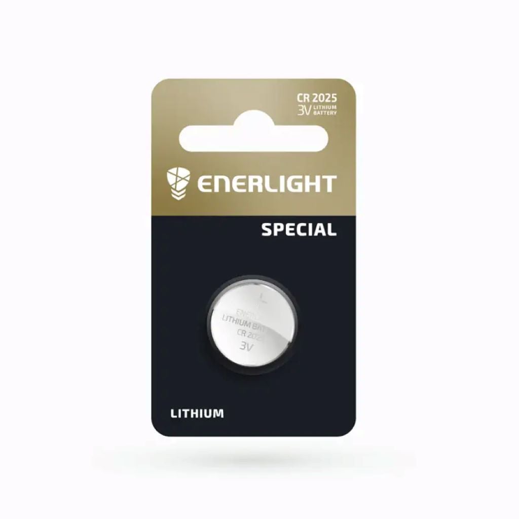 Батарейка таблетка Lithium CR 2025 BLI на планшеті 502536 Enerlight