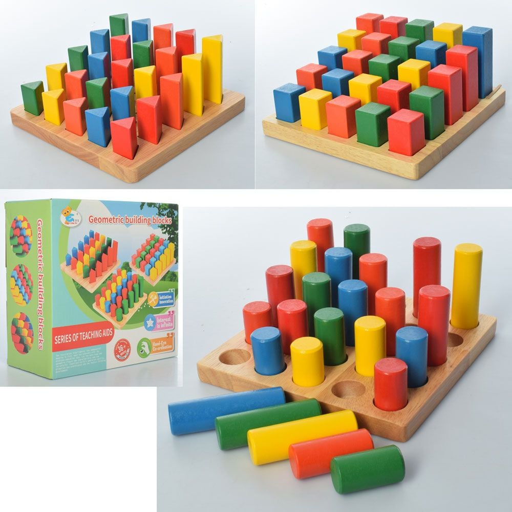 Дерево логика геометрика вкладки в коробці 19*19*9см MD2024 україна