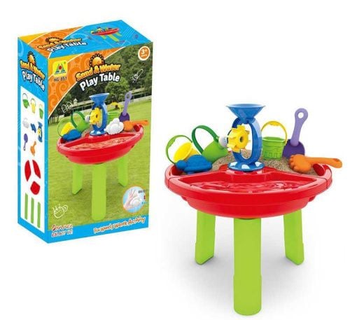 Пісочниця  на ніжках на три відділа пластик в коробці 44*29,5*14см HG-851 Китай