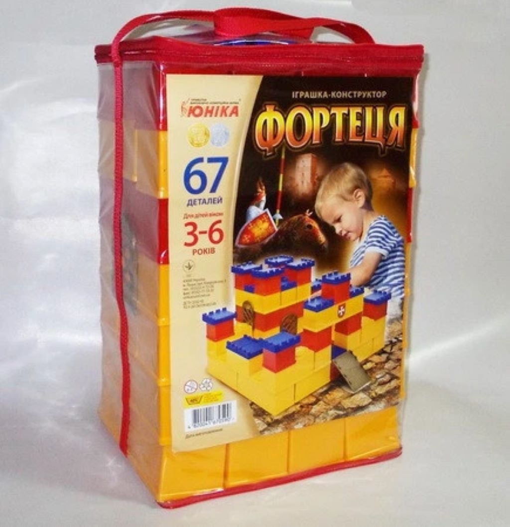 Конструктор 67ел Фортеця крупний в пакеті 0590 Юніка