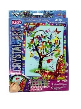 Блискуча мозаїка Crystal art Kids  коробка 28*19см CArk-01-01 danko toys