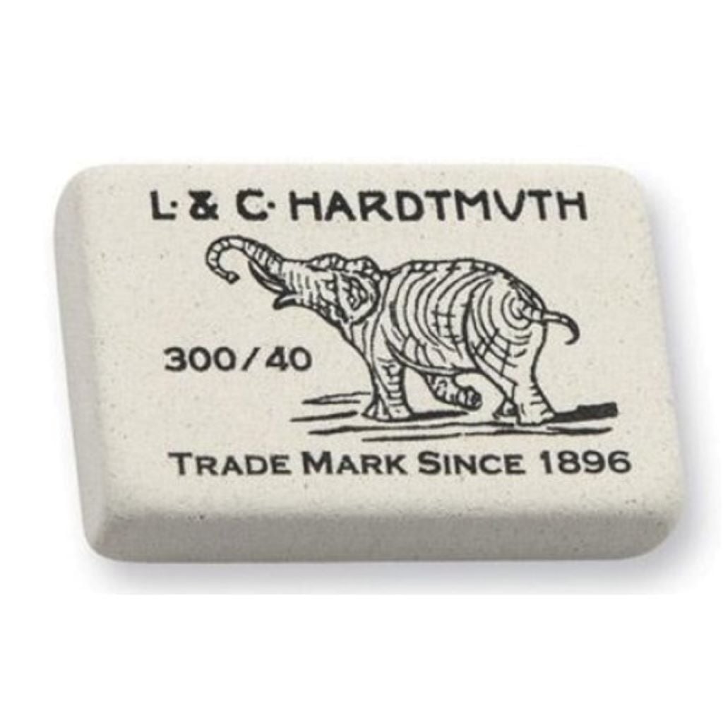 Гумка стиральна прямокутна біла Слон 3,5*2,2*0,5см 300/40 Koh-i-noor