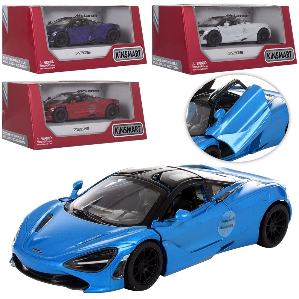 Машинка метал Mclaren 7205  відчиняються двері інерція коробка 16*7*8см KT5403W kinsmart