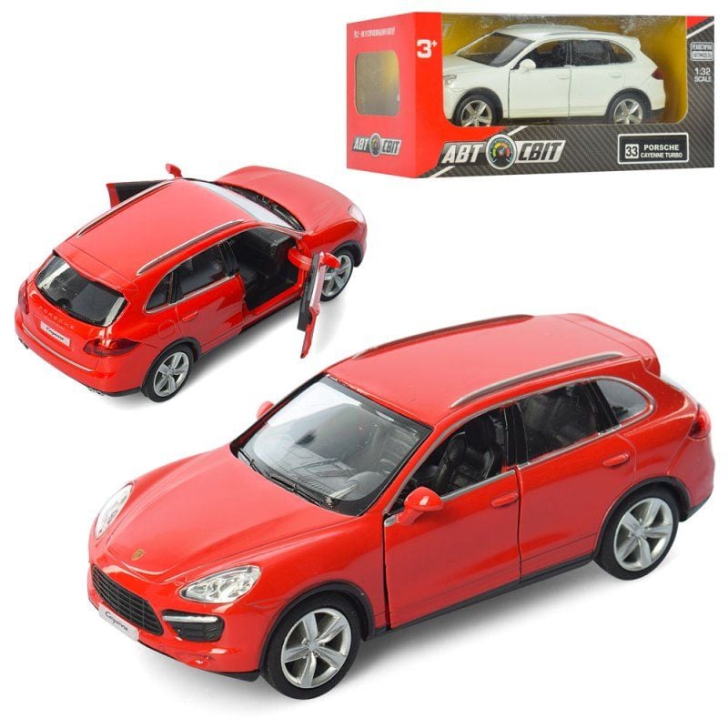Машина метал 1:32 Porsche Cayenne Turbo открыв.двери в коробке 15*7*7см AS-1806 Китай