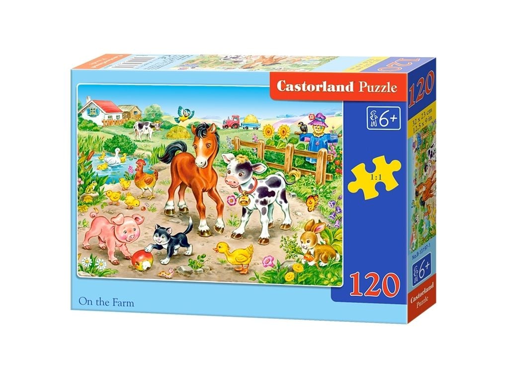Пазли 120 ел Друзі на фермі 32*23см  коробка B-13197 castrolend