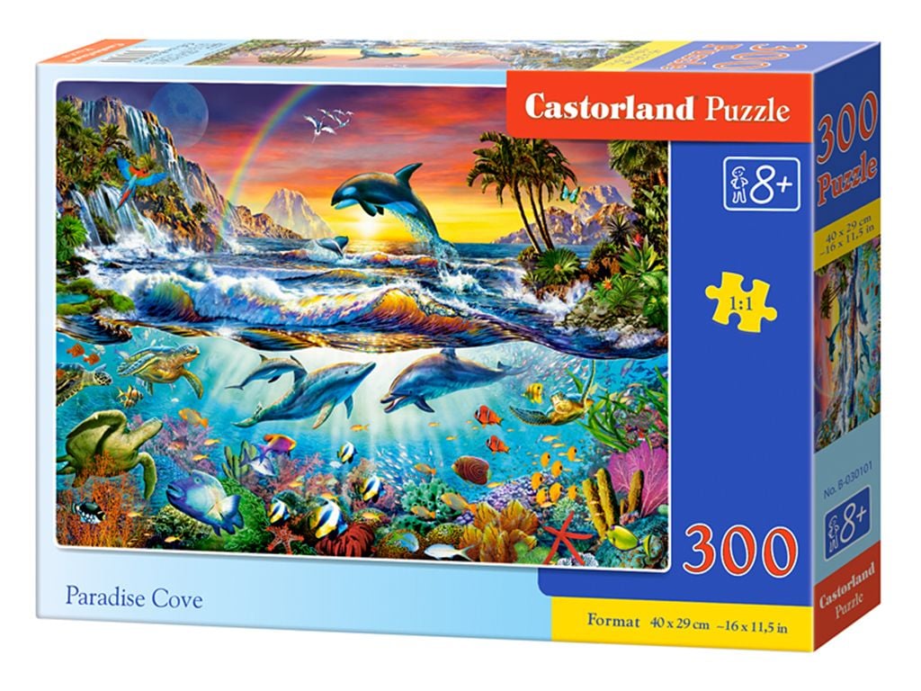 Пазли 300ел Підводний світ коробка 40*29см B-030101 castrolend