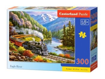 Пазли 300ел Потяг в горах 40*29см в коробці B-030293 castrolend