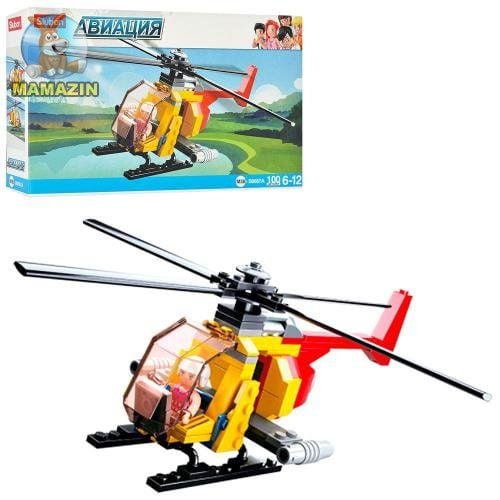 Конструктор 100д Вертоліт фігурка Авіація  в коробці 23,5*14*4,5см M38-B0667A sluban