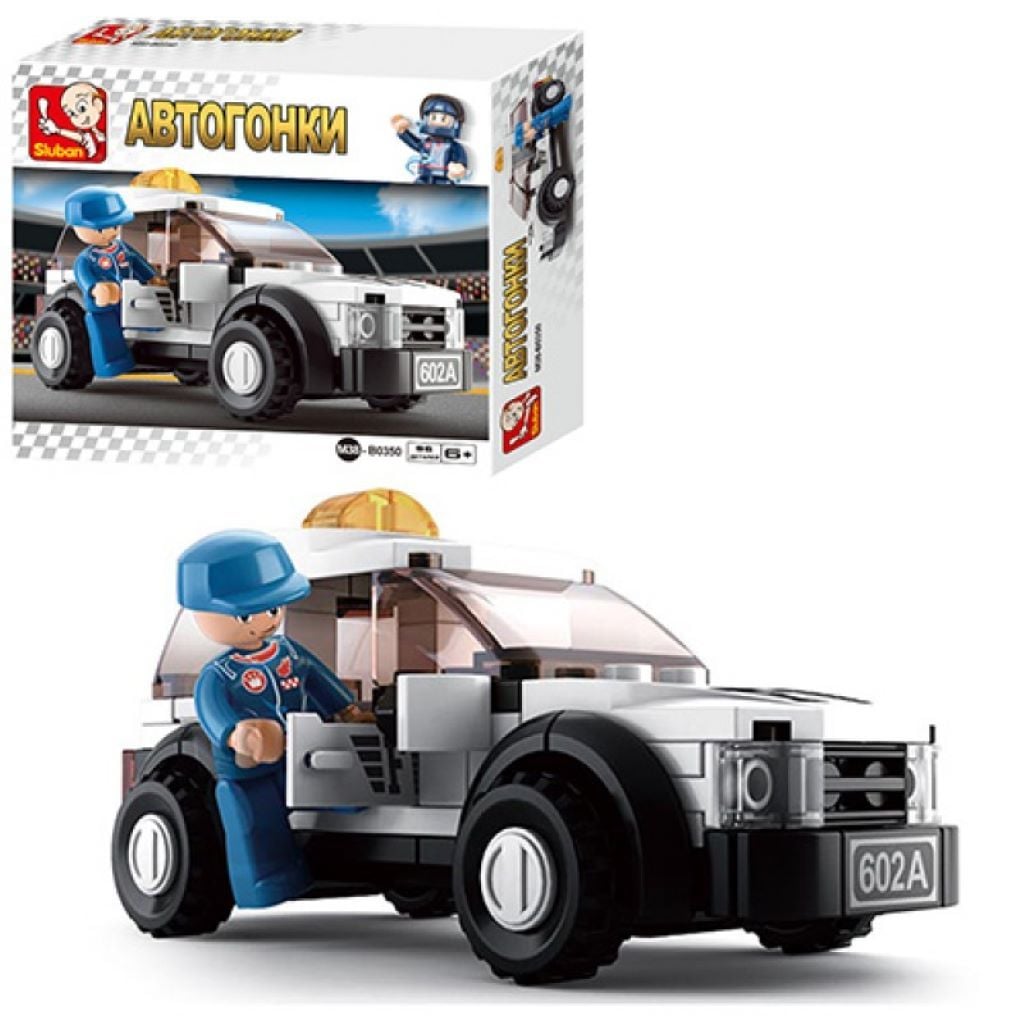 Конструктор типу лего 96дет автогонка машина фігура у коробці 16,5*14*4,5см M38-B0350 sluban