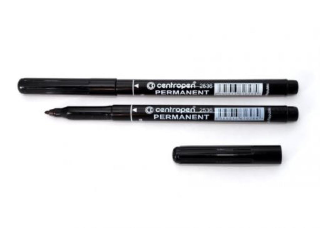Маркер перманентний 1мм чорний 2536 Centropen