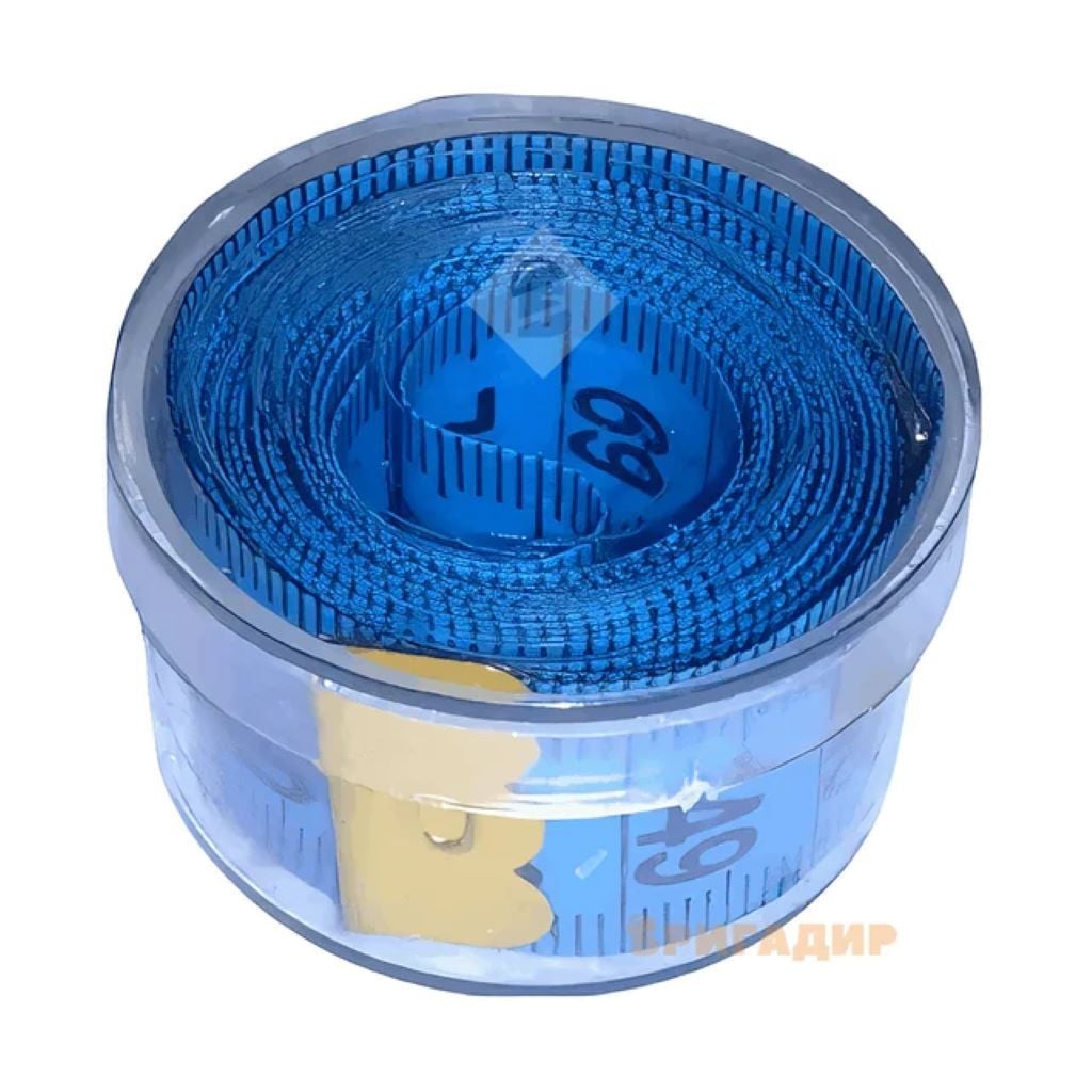 Cантиметр 1,5м мікс кольорів в круглій пластиковій коробці A295 Україна