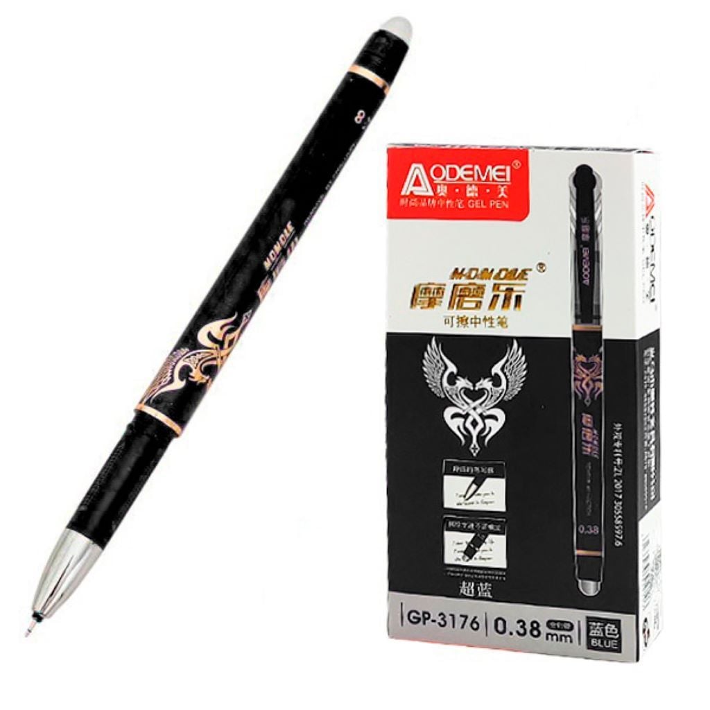 Ручка 0,38мм пиши стирай термостійка синя чорна червона CR707F/3176/3281/3132 Aodemei