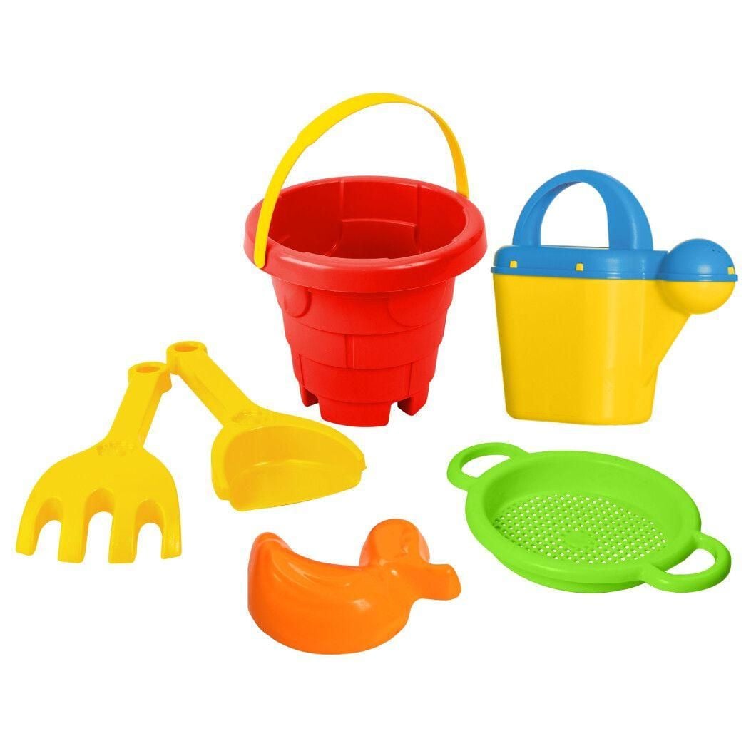 Набір для піску 6 ел лійка граблі лопатка 39640 Тігрес