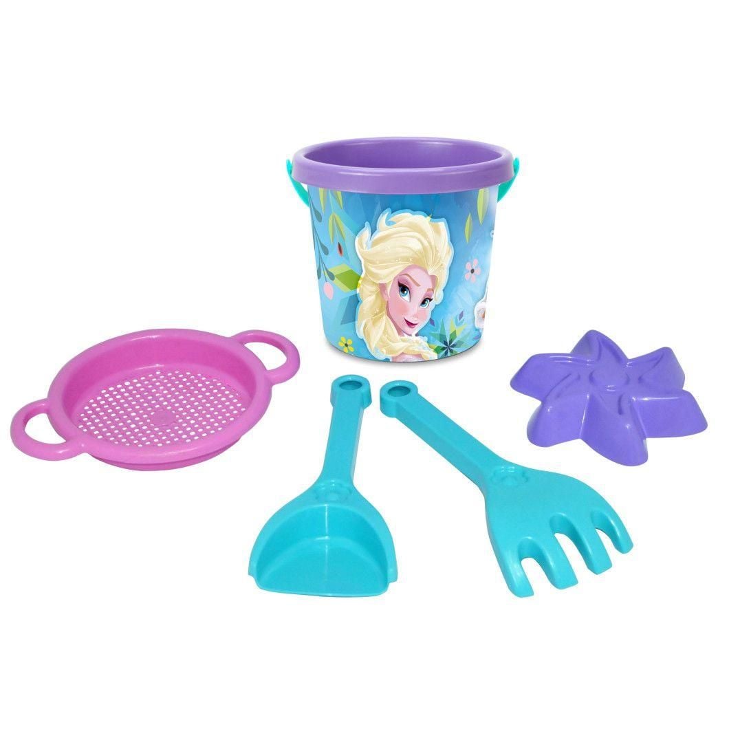 Набір для піску 5ел відро  граблі  паски сито лопатка в сетці 77952 Тігрес