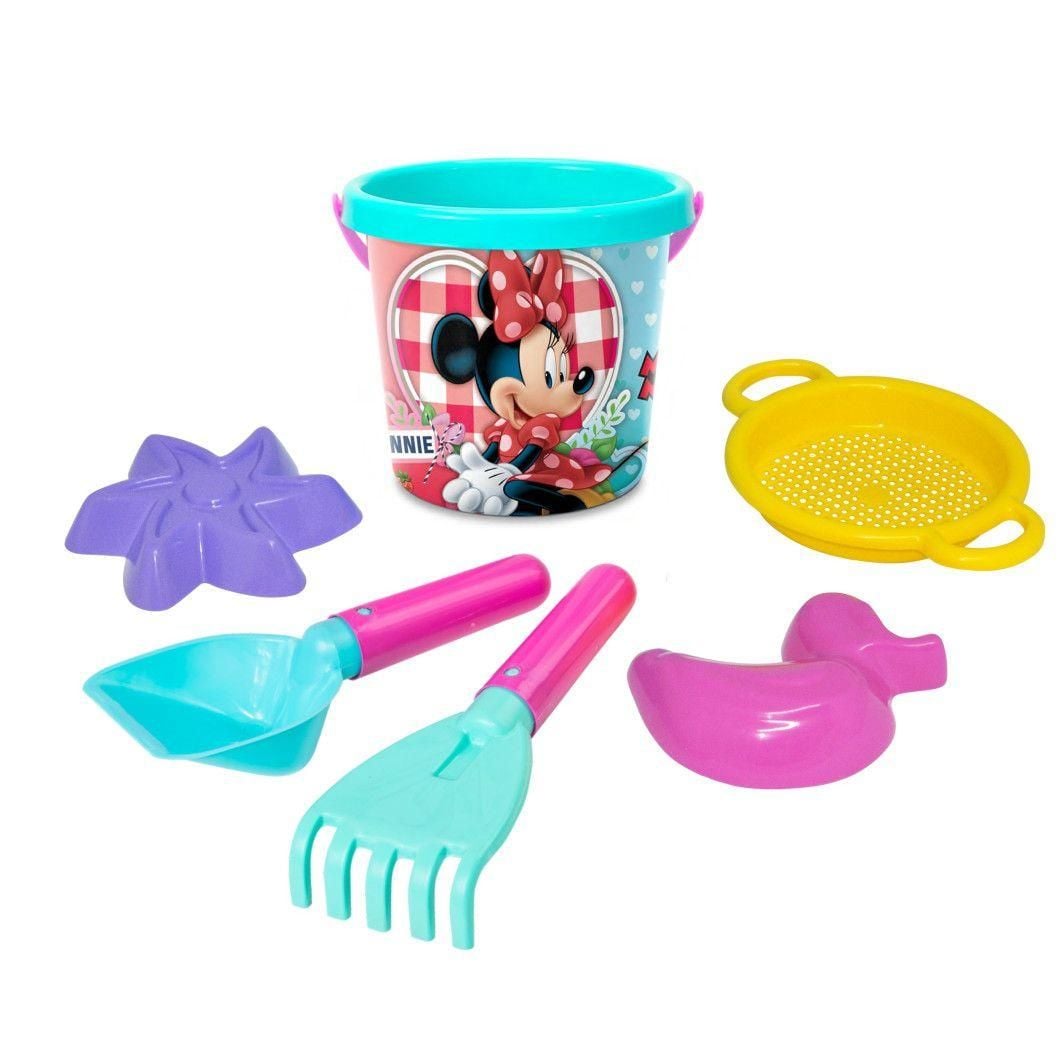 Набір для піску 6ел Міні Маус з термо нак відро граблі лопатка в сітці 77456 Тігрес