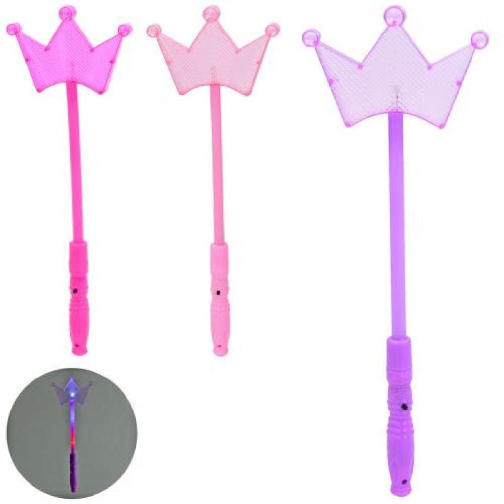Мигалка чарівна паличка 35cм Корона 3 кольори J100-5 Китай