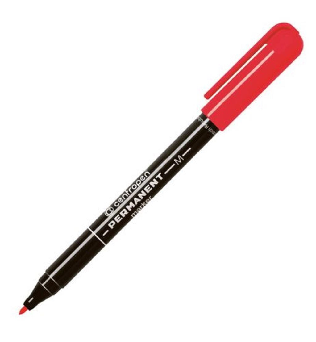 Маркер перманентний 1мм червоний 2846 Centropen