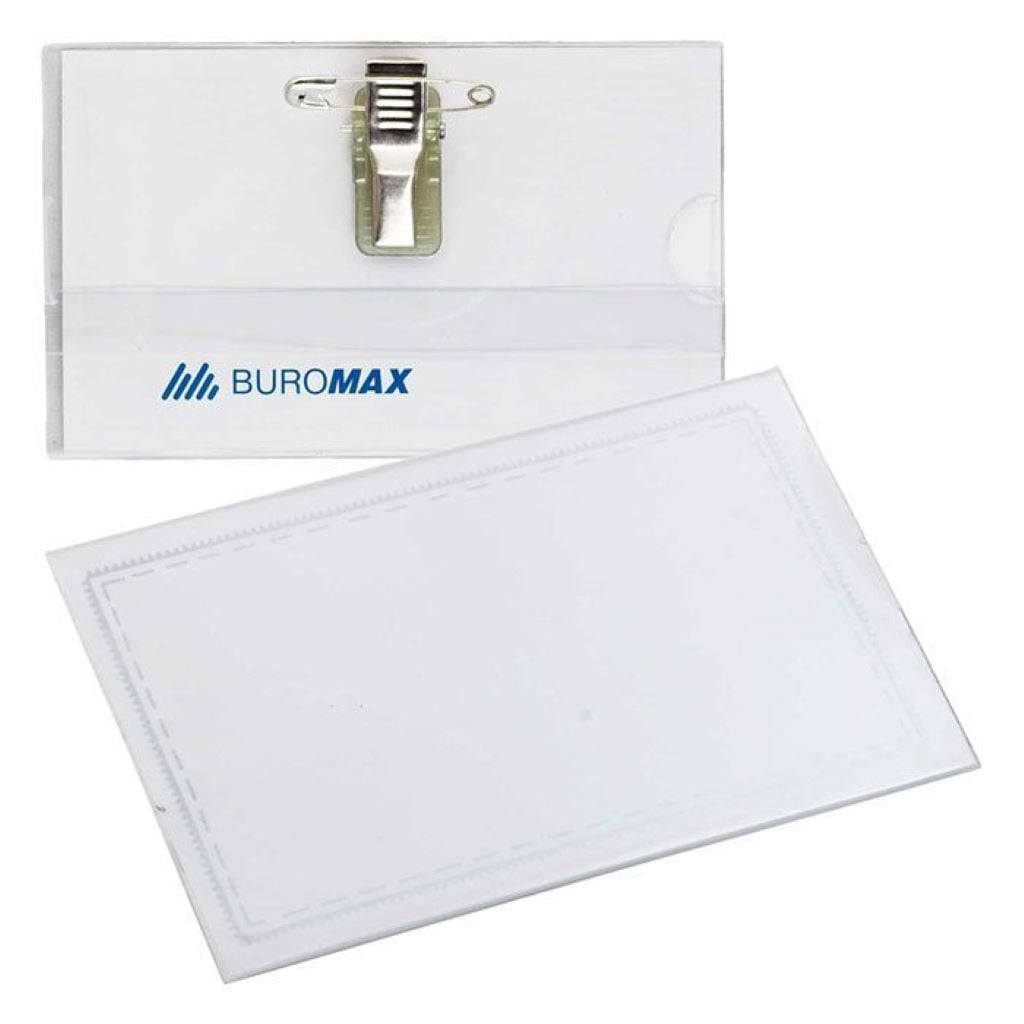 Бейджик на металевій прищіпці зі шпилькою BM5401 Buromax