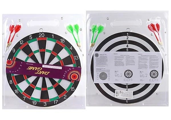 Дартс 17" в комплекті 6 дротиків в слюді розмір упаковки 47 х 44 см C34002 TK Sport